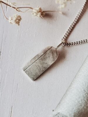 Alina – handcrafted silver medallion arch pendant from the Threshold of Dreams Collection