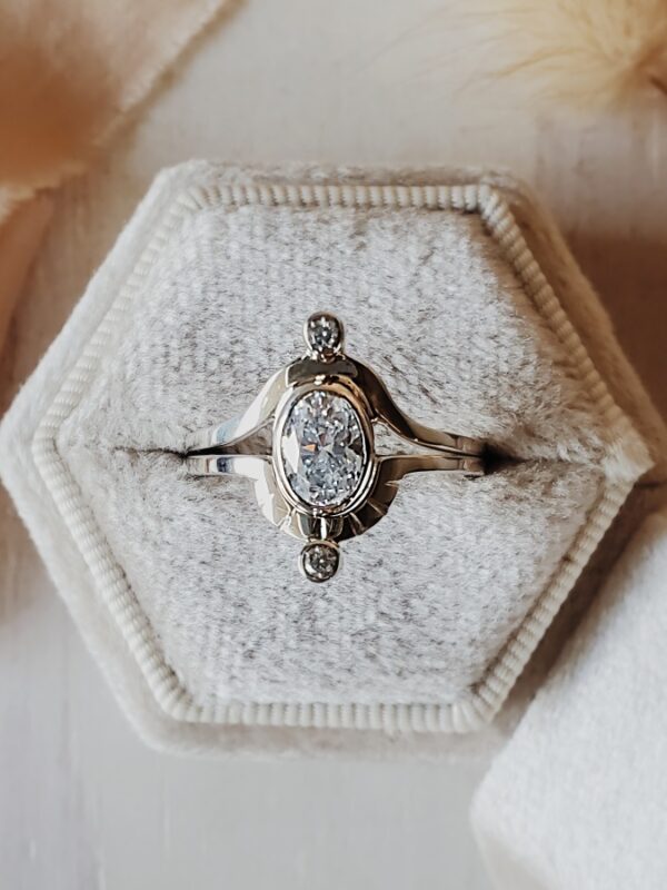 Saturn Ring Set - Keeper of Time {14k Gold}