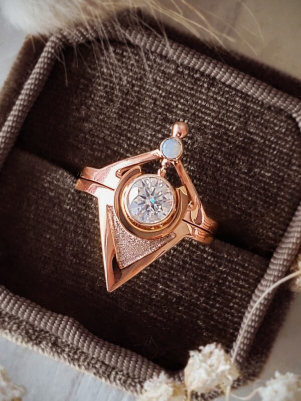 14k Gold Venus Ring Set from Aetheria Collection