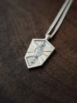 Mars Medallion Pendant in Sterling Silver