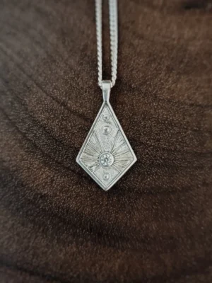 Venus Medallion Pendant in Sterling Silver
