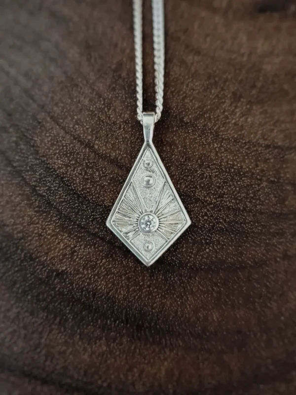 Venus Medallion Pendant in Sterling Silver